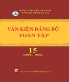 Ebook Văn kiện Đảng bộ toàn tập tỉnh Lào Cai - Tập 15 (1991 -1996): Phần 2