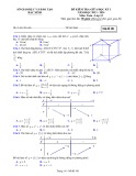 Đề thi giữa học kì 1 môn Toán lớp 12 năm 2023-2024 có đáp án - Sở GD&ĐT Bắc Ninh