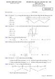 Đề thi giữa học kì 1 môn Toán lớp 12 năm 2023-2024 có đáp án - Trường THPT Hồng Lĩnh