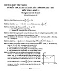 Đề thi giữa học kì 1 môn Toán lớp 11 năm 2023-2024 - Trường THPT Tây Thạnh