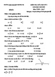 Đề thi giữa học kì 1 môn Toán lớp 7 năm 2023-2024 - Trường THCS Nguyễn Trường Tộ