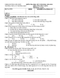 Đề thi học kì 1 môn Hóa học lớp 8 năm 2022-2023 có đáp án - Trường THCS Lý Thường Kiệt, Châu Đức