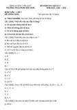 Đề thi học kì 1 môn Toán lớp 7 năm 2021-2022 - Trường THCS Phan Bội Châu, Châu Đức
