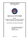 Khóa luận tốt nghiệp: Tạo động lực làm việc cho người lao động tại Công ty Cổ phần May xuất khẩu Đại Đồng