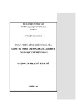 Luận văn Thạc sĩ Kinh tế: Phát triển kênh phân phối của Công ty TNHH Thương mại và Dịch vụ tổng hợp Vi Thiện Nhân