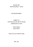 Tóm tắt Luận án Tiến sĩ Y học: Nghiên cứu nồng độ galectin-3 huyết thanh ở bệnh nhân suy tim