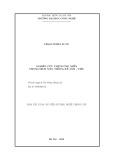 Tóm tắt Luận án Tiến sĩ Công nghệ thông tin: Nghiên cứu thích ứng miền trong dịch máy thống kê Anh-Việt