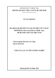 Tóm tắt Luận án Tiến sĩ Nông nghiệp: Đa dạng di truyền của quần thể cây cao su Rondonia (Hevea brasiliensis Muell. Arg.) được bảo tồn tại Việt Nam