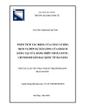 Tóm tắt Luận văn Thạc sĩ Quản trị kinh doanh: Phân tích tác động của chất lượng dịch vụ đến sự hài lòng của khách hàng tại cửa hàng miễn thuế Lotte chi nhánh sân bay Quốc Tế Đà Nẵng