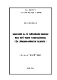 Luận án Tiến sĩ Y học: Nghiên cứu giá trị của chất chỉ điểm sinh học NGAL huyết tương trong chẩn đoán, tiên lượng hội chứng tim thận type 1