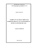 Luận án Tiến sĩ Tổ chức và quản lý vận tải: Nghiên cứu xây dựng chiến lược marekting dịch vụ vận tải hành khách đường sắt đô thị Việt Nam