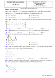 Đề thi giữa học kì 1 môn Toán lớp 12 năm 2023-2024 có đáp án - Trường THPT Quang Trung