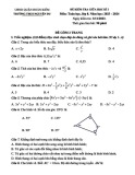 Đề thi giữa học kì 1 môn Toán lớp 8 năm 2023-2024 - Trường THCS Nguyễn Du, Hoàn Kiếm