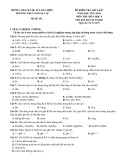 Đề thi giữa học kì 1 môn Hoá học lớp 9 năm 2023-2024 có đáp án - Trường THCS Ngô Gia Tự, Long Biên