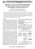 Mô phỏng rơ le bảo vệ quá dòng điện bằng Matlab/Simulink ứng dụng trong đào tạo tại Khoa Điện, Trường Đại học Sư phạm kỹ thuật Vinh