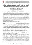 Thực trạng phát triển đội ngũ cán bộ quản lý các trường mầm non thành phố Thủ Đức, thành phố Hồ Chí Minh đáp ứng chuẩn hiệu trưởng trường mầm non