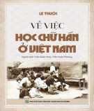 Dạy và học chữ Hán ở Việt Nam: Phần 1