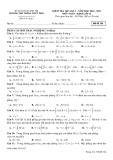 Đề thi giữa học kì 2 môn Toán lớp 12 năm 2022-2023 có đáp án - Trường PTDTNT Tỉnh Quảng Trị