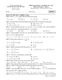 Đề thi giữa học kì 1 môn Toán lớp 11 năm 2022-2023 có đáp án - Trường PTDTNT Tỉnh Quảng Trị