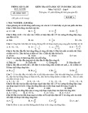 Đề thi giữa học kì 1 môn Vật lí lớp 9 năm 2022-2023 có đáp án - Trường THCS Lương Thế Vinh, Duy Xuyên