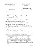 Đề thi học kì 1 môn Toán lớp 7 năm 2022-2023 có đáp án - Trường THCS Trọng Quan, Đông Hưng