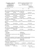 Đề thi học kì 2 môn Địa lí lớp 12 năm 2022-2023 - Trường THPT Nguyễn Dục, Quảng Nam