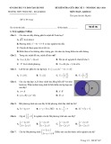 Đề thi giữa học kì 1 môn Toán lớp 10 năm 2023-2024 có đáp án - Trường THPT Trần Phú, Hà Nội