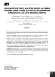 Suy dinh dưỡng và một số yếu tố liên quan của trẻ dưới 5 tuổi bị nhiễm khuẩn hô hấp cấp tại Bệnh viện Đa khoa khu vực Cam Ranh