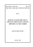 Luận văn Thạc sĩ Y học: Đánh giá tác dụng điều trị của viên nang Thông xoang vương HV trên động vật thực nghiệm