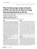 Phân tích hiệu quả gia cường của lớp phủ UHPFRC trên bản sàn cầu thép trực hướng bằng phương pháp phần tử hữu hạn