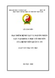 Luận văn Thạc sĩ Y học: Đặc điểm bệnh tật và nguồn nhân lực tại khoa Y học cổ truyền của Bệnh viên Quân y 175