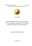 Luận văn Thạc sĩ Y học: Khảo sát đặc điểm và chất lượng cuộc sống của người bệnh đái tháo đường type 2 điều trị tại Bệnh viện Y học cổ truyền Bộ Công an