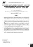 Kiến thức, thực hành về an toàn vệ sinh thực phẩm trong chế biến và bảo quản thực phẩm của người dân tại xã Tàm Xá, Đông Anh, Hà Nội, năm 2023