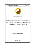 Luận văn Thạc sĩ Y học: Nghiên cứu kích ứng da và tác dụng điều trị loét do tỳ đè của mỡ sinh cơ trên động vật thực nghiệm