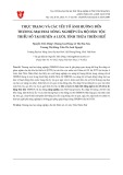 Thực trạng và các yếu tố ảnh hưởng đến thương mại hoá nông nghiệp của hộ dân tộc thiểu số tại huyện A Lưới, tỉnh Thừa Thiên Huế