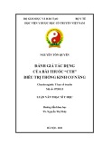 Luận văn Thạc sĩ Y học: Đánh giá tác dụng của bài thuốc "CTH" điều trị Thống kinh cơ năng