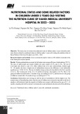 Tình trạng dinh dưỡng và một số yếu tố liên quan ở trẻ dưới 5 tuổi đến khám tại phòng khám dinh dưỡng Bệnh viện Đại học Y Hà Nội năm 2022 – 2023