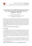 Thực trạng quản lý thiết bị và đồ chơi ngoài trời ở các trường mầm non thành phố Vũng Tàu, tỉnh Bà Rịa - Vũng Tàu