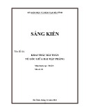 Sáng kiến kinh nghiệm THPT: Khai thác bài toán về góc giữa hai mặt phẳng