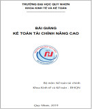 Bài giảng Kế toán tài chính nâng cao: Phần 2