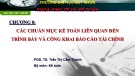 Bài giảng Chuẩn mực kế toán: Chương 8 - PGS. TS. Trần Thị Cẩm Thanh