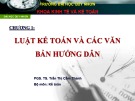 Bài giảng Chuẩn mực kế toán: Chương 1 - PGS. TS. Trần Thị Cẩm Thanh