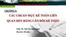 Bài giảng Chuẩn mực kế toán: Chương 5 - PGS. TS. Trần Thị Cẩm Thanh