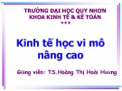 Bài giảng Kinh tế học vi mô nâng cao: Chương 1 - TS. Hoàng Thị Hoài Hương