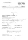 Đề thi giữa học kì 1 môn Toán lớp 12 năm 2023-2024 có đáp án - Trường THPT Buôn Đôn, Đắk Lắk
