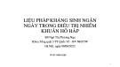 Bài giảng Liệu pháp kháng sinh ngắn ngày trong điều trị nhiễm khuẩn hô hấp - BS. Ngô Thị Phương Nga