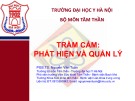 Bài giảng Trầm cảm: Phát hiện và quản lý - PGS.TS. Nguyễn Văn Tuấn