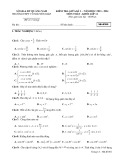 Đề thi giữa học kì 1 môn Toán lớp 11 năm 2023-2024 - Trường THPT Võ Nguyên Giáp, Quảng Nam