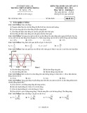 Đề thi giữa học kì 1 môn Vật lí lớp 11 năm 2023-2024 - Trường THPT Lê Hồng Phong, Đắk Lắk
