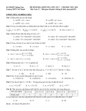 Đề thi giữa học kì 1 môn Toán lớp 11 năm 2023-2024 - Trường THPT Núi Thành, Quảng Nam